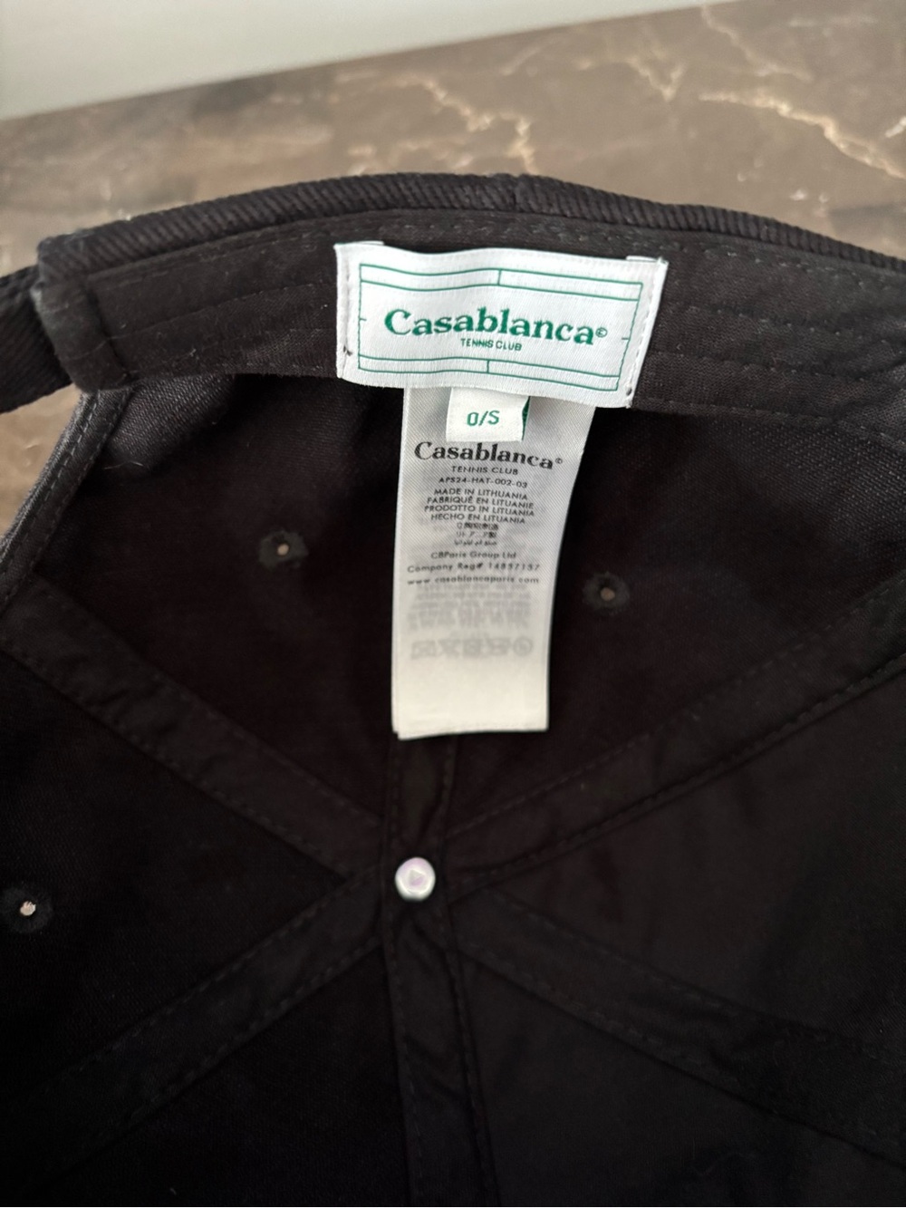 Casablanca Black Women’s Baseball Cap